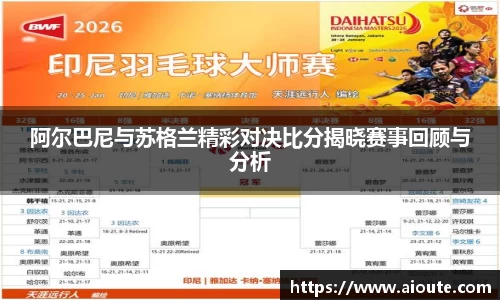 阿尔巴尼与苏格兰精彩对决比分揭晓赛事回顾与分析